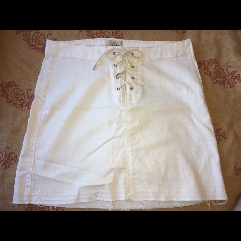 White Denim J.Crew Skirt